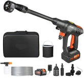 Cordless Pressure Washer 652 PSI 1.1 GPM Portable Power Cleaner Handheld Car Washer with 4.0Ah Battery Charger 6 in 1 Nozzle for Home Floor Cleaning Watering